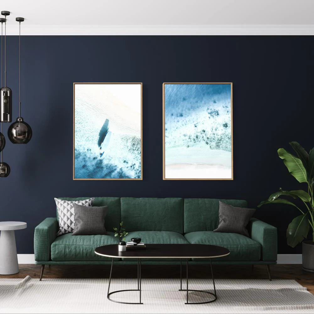 Stunning Shoreline And Blue Sea, Set Of 2 - Image 2