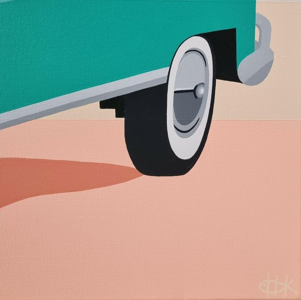 Summer Cruisin' #3, Original Hand-Painted Canvas By Michelle Jirsensky - Image 5