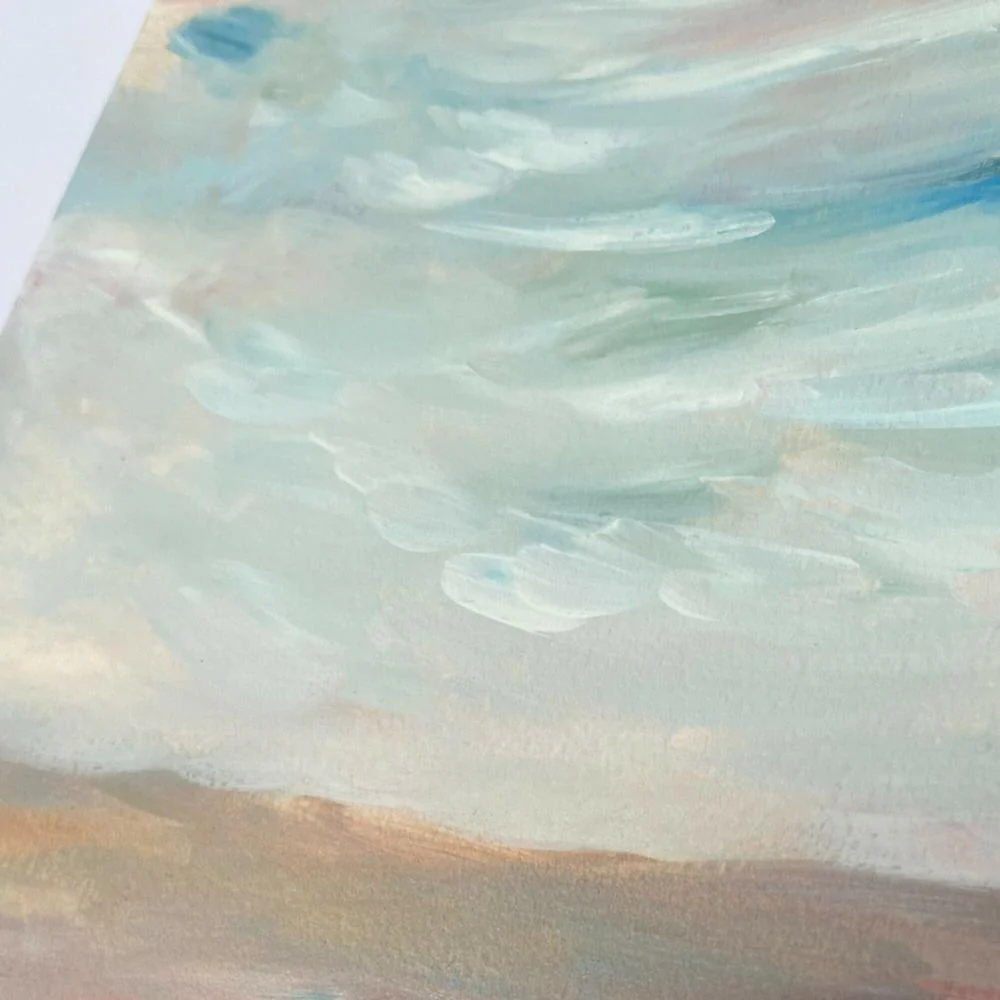 Summer Evening, Original Hand-Painted Canvas By Lucrecia Caporale - Image 4