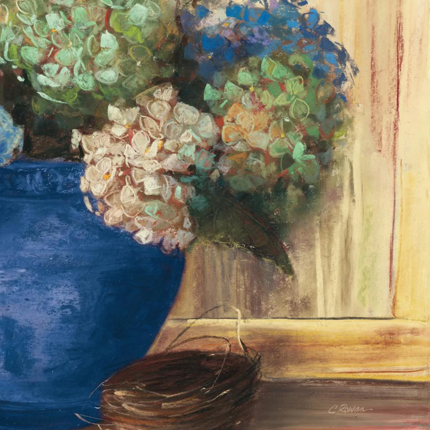 Summer Hydrangea Blue Pot - Image 11
