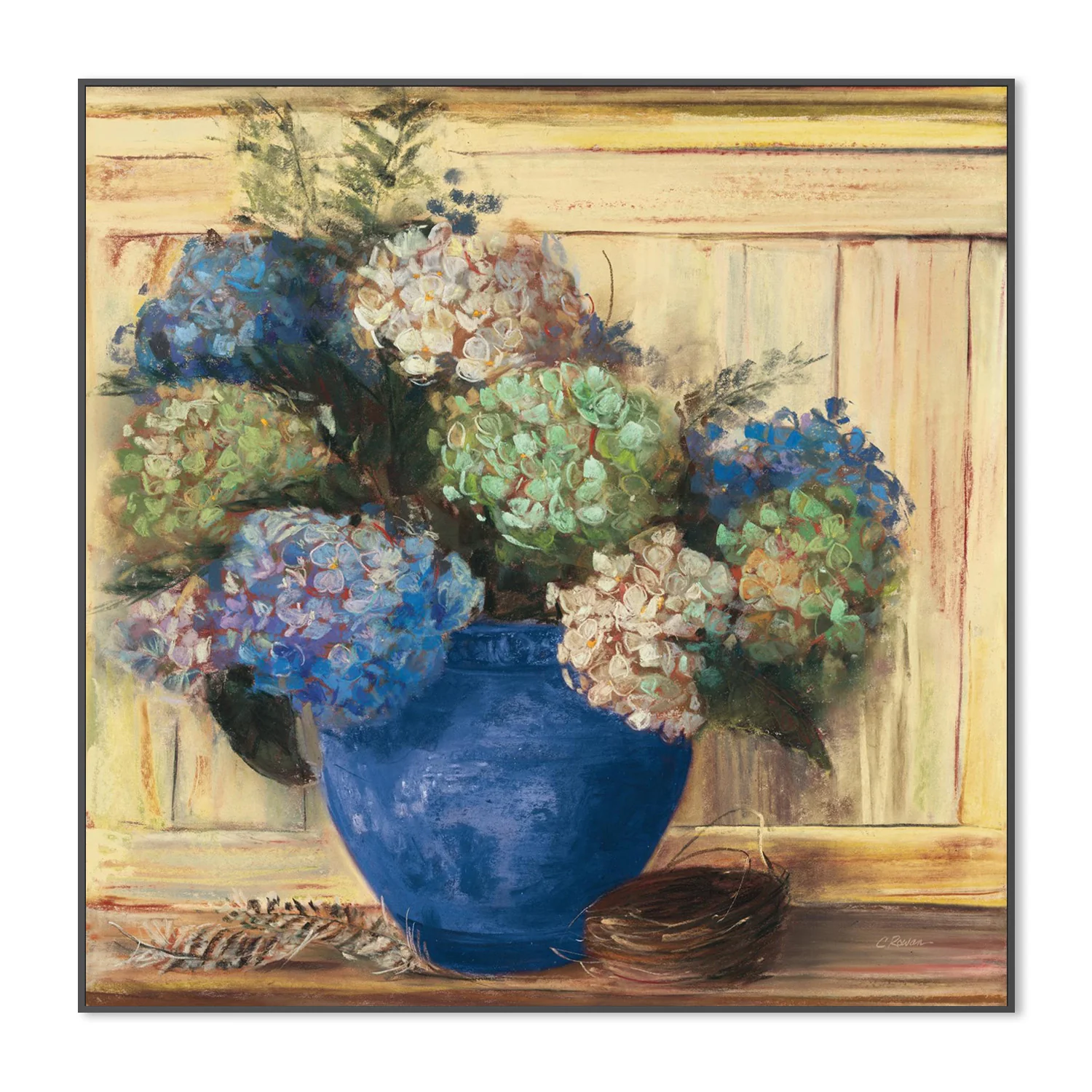 Summer Hydrangea Blue Pot - Image 3