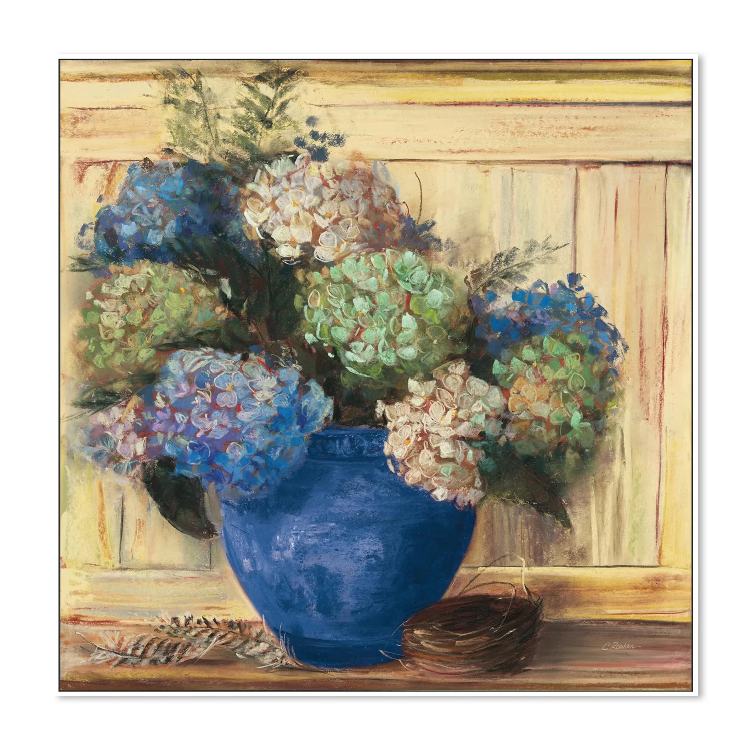 Summer Hydrangea Blue Pot - Image 5