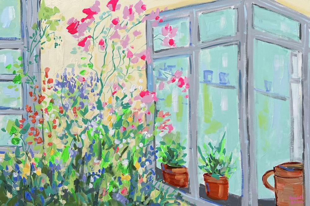 Summer in Willowvale, Nairn. Original painting by Meredith Howse.