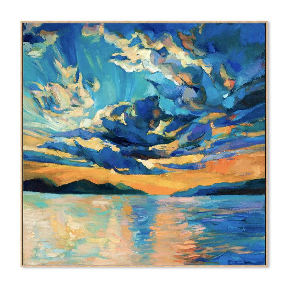 Summers Sky  , Hand-painted Canvas - Image 4