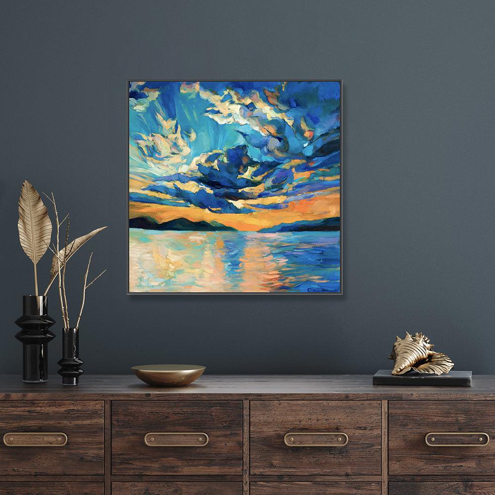 Summers Sky  , Hand-painted Canvas - Image 7