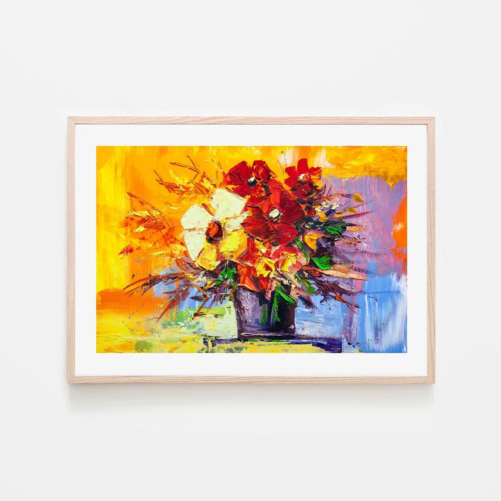 Sunset Bouquet, Hand-Painted Canvas - Image 6