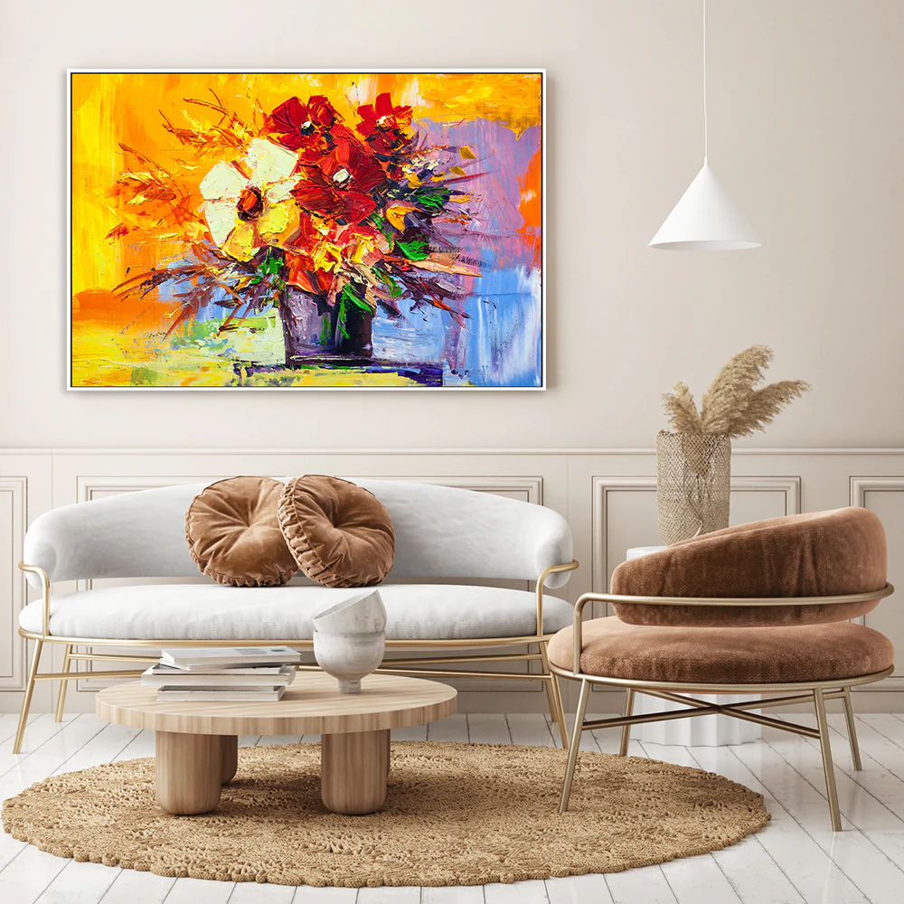 Sunset Bouquet, Hand-Painted Canvas - Image 7