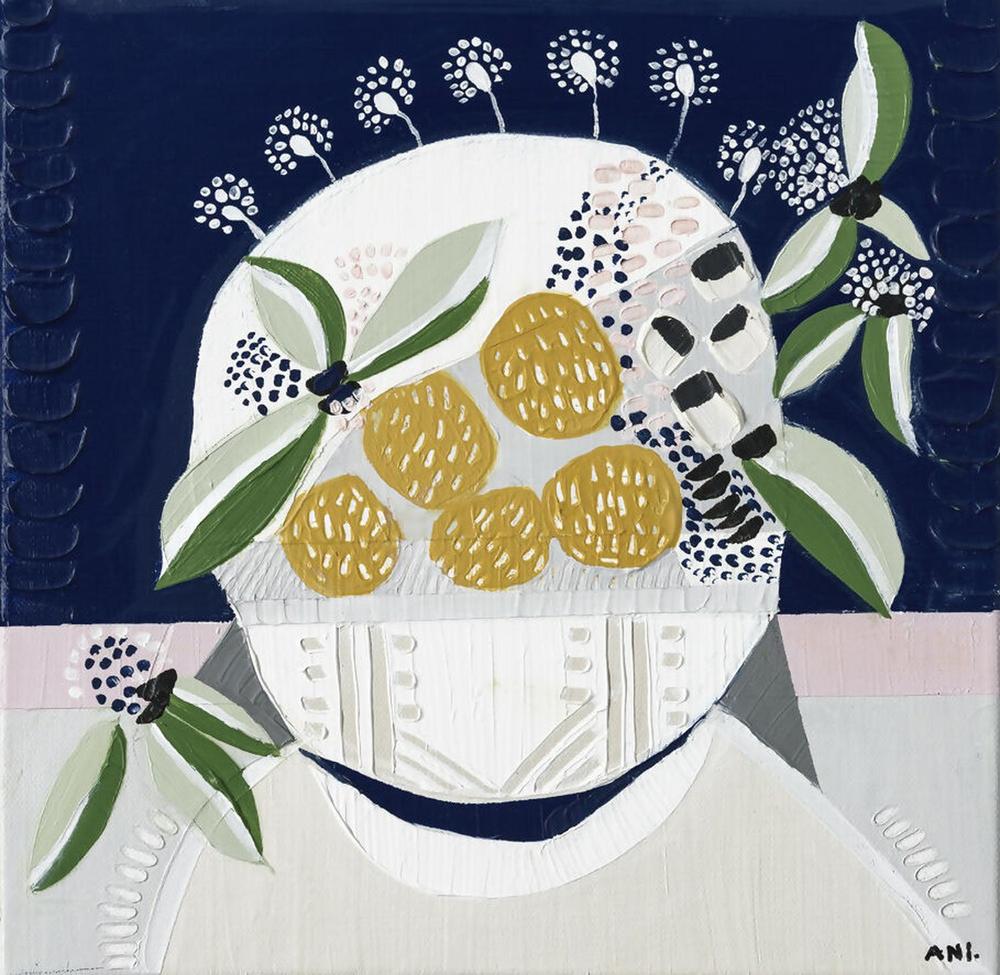 Sunshine Blossom, Original Hand-Painted Canvas By Ani Ipradjian
