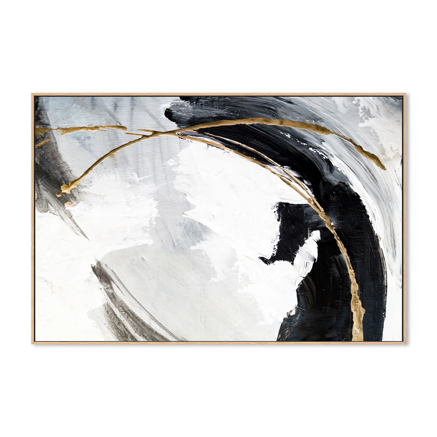Swirl , Hand-Painted Canvas - Image 4