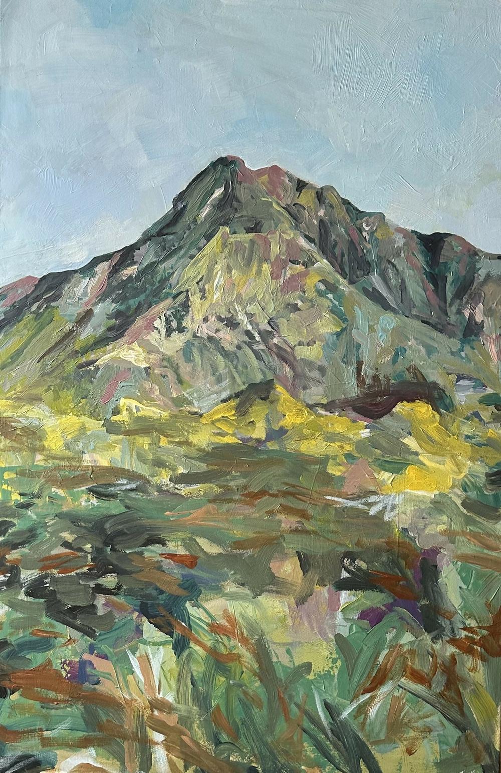 Tai Tung Mount, Original Hand-Painted Canvas By Alice Kwan , By Alice Kwan