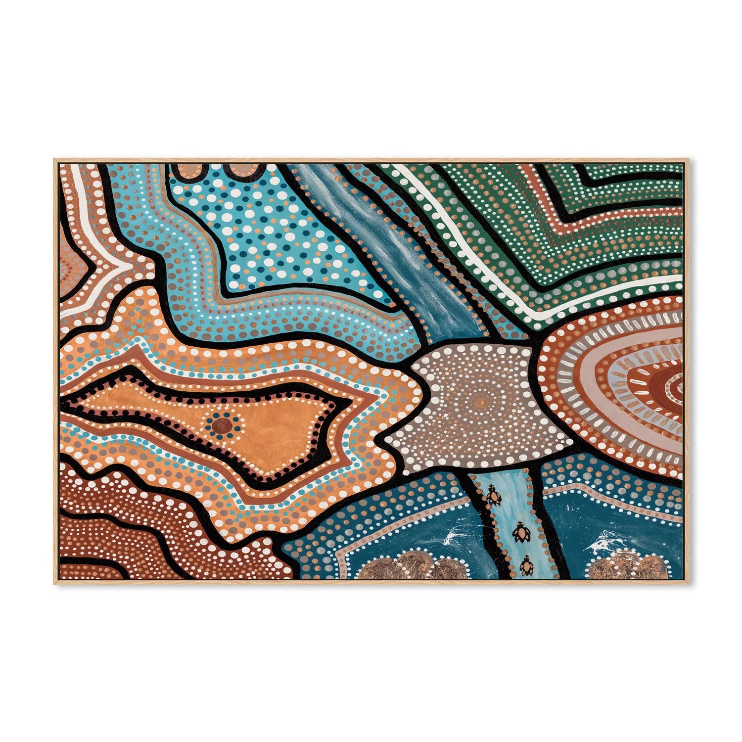 The Dreaming, Style B, Shades Of Amber And Teal - Image 4