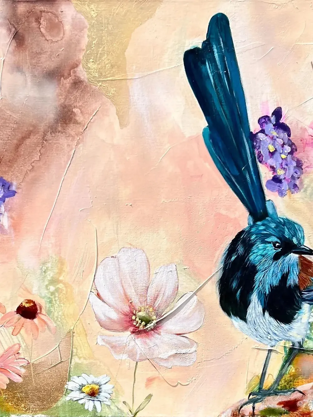 The Fairy Garden, Original Hand-Painted Canvas By Emily Birdsey - Image 3