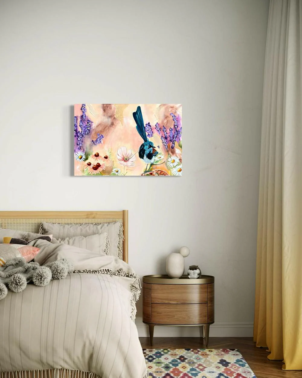 The Fairy Garden, Original Hand-Painted Canvas By Emily Birdsey - Image 5