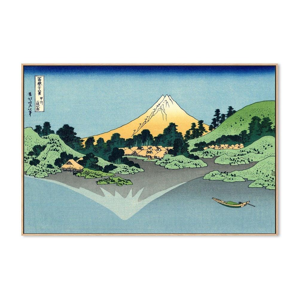 The Fuji reflects in Lake Kawaguchi, seen from the Misaka pass in the Kai province - Image 4