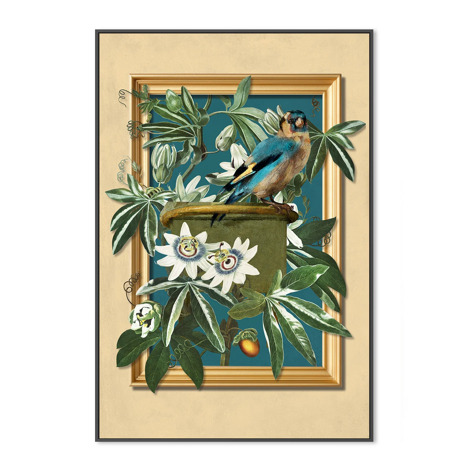 The Goldfinch and the Passion Flowers - Image 3
