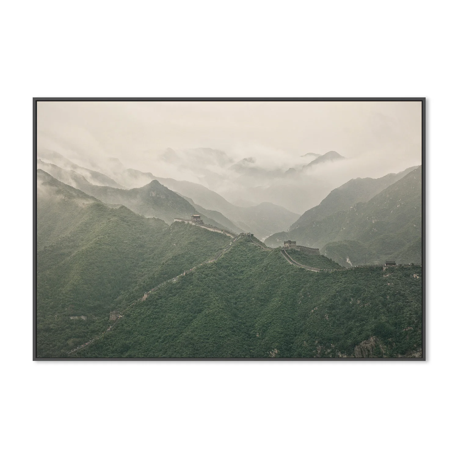 The Great Wall of China and Mountains on a Foggy Day, Venerate - Image 4