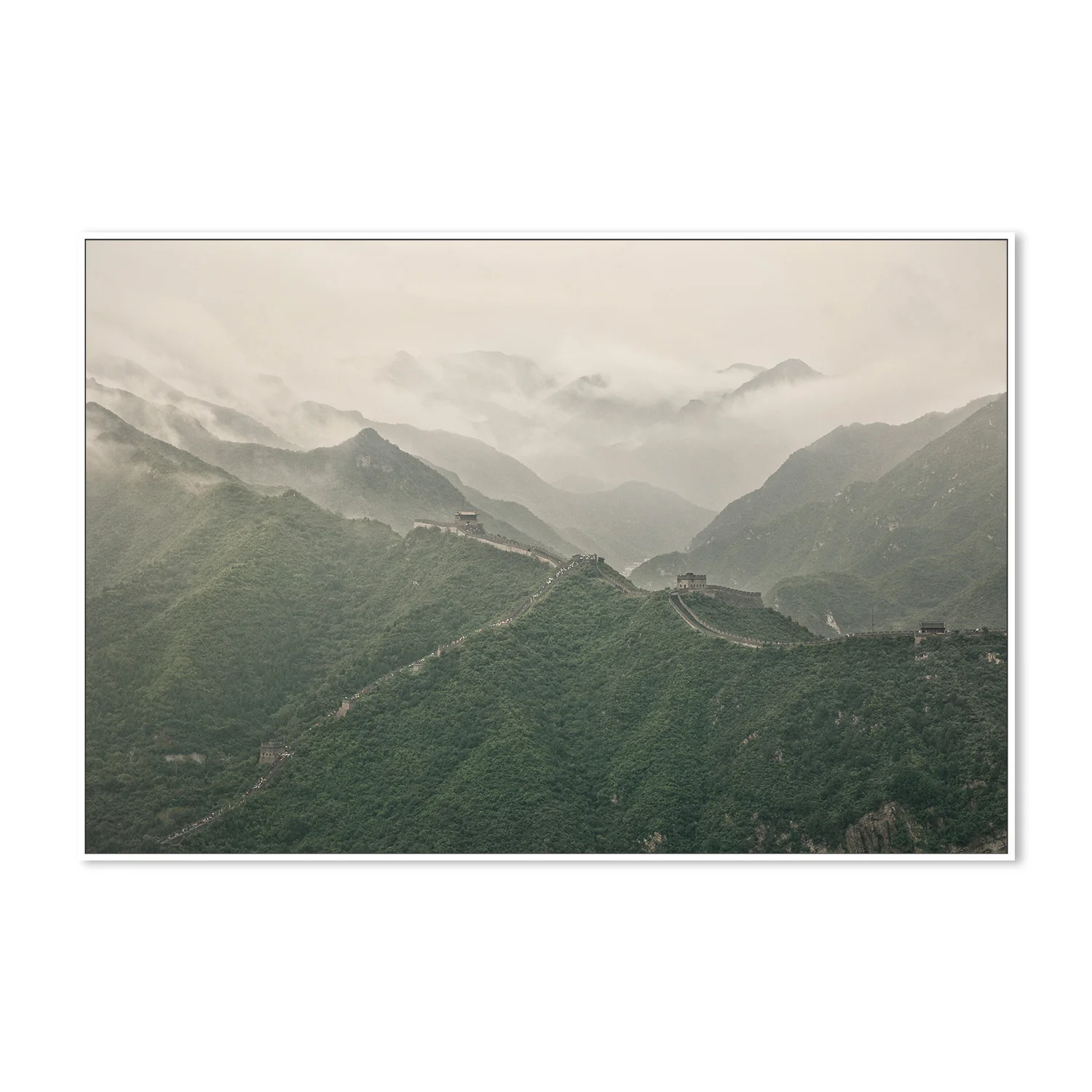 The Great Wall of China and Mountains on a Foggy Day, Venerate - Image 6