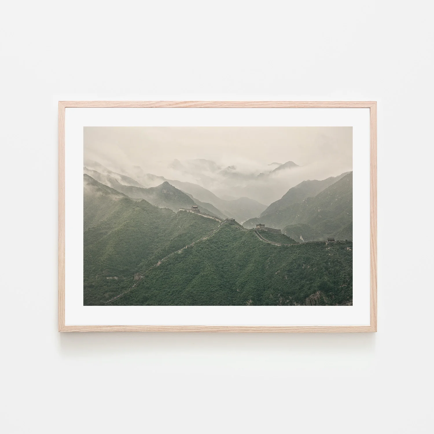The Great Wall of China and Mountains on a Foggy Day, Venerate - Image 7