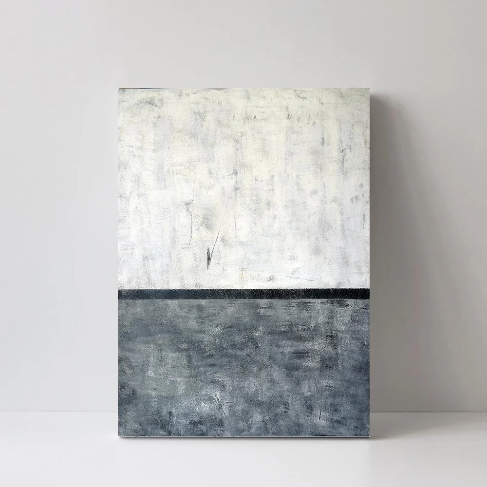 The Horizon, Abstract Painting, Hand-Painted Canvas - Image 3