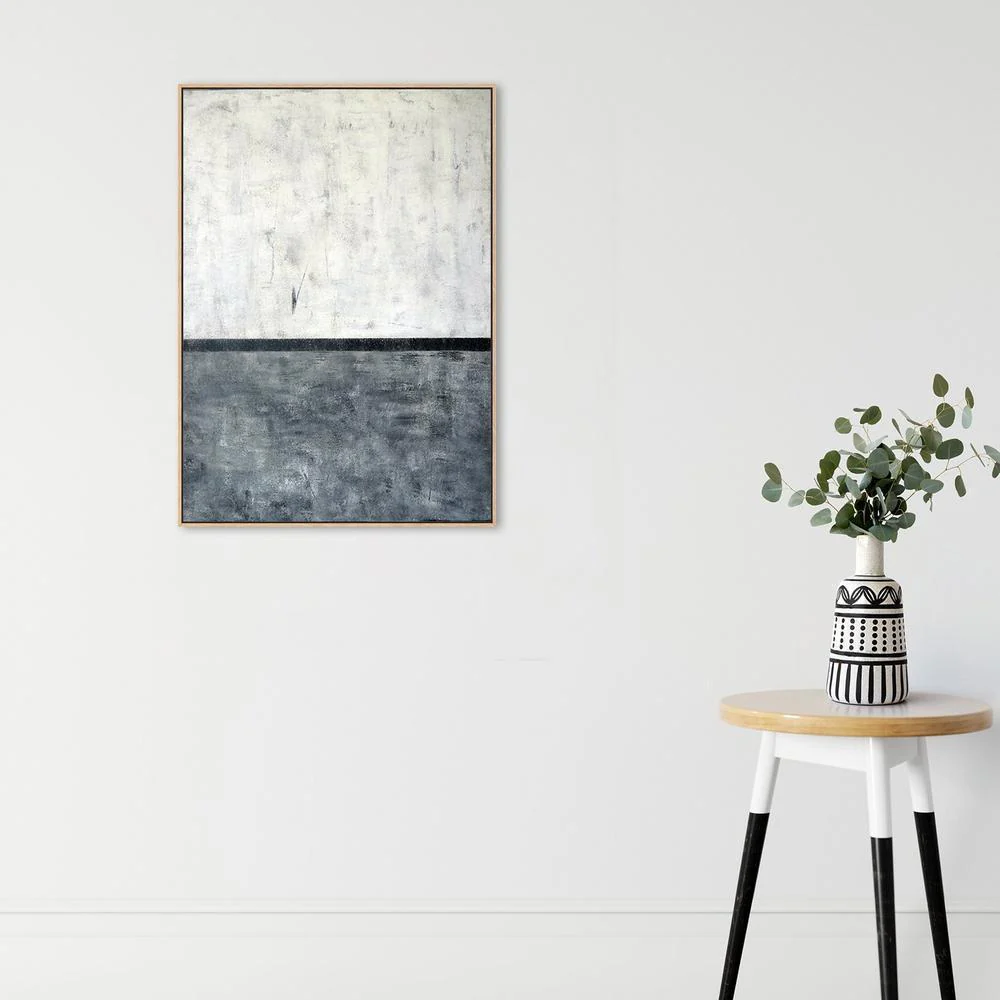 The Horizon, Abstract Painting, Hand-Painted Canvas - Image 4