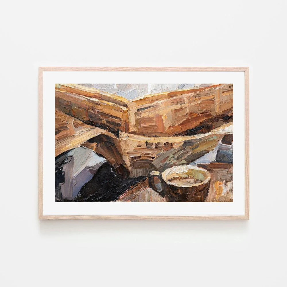 The Morning News , Hand-painted Canvas - Image 6