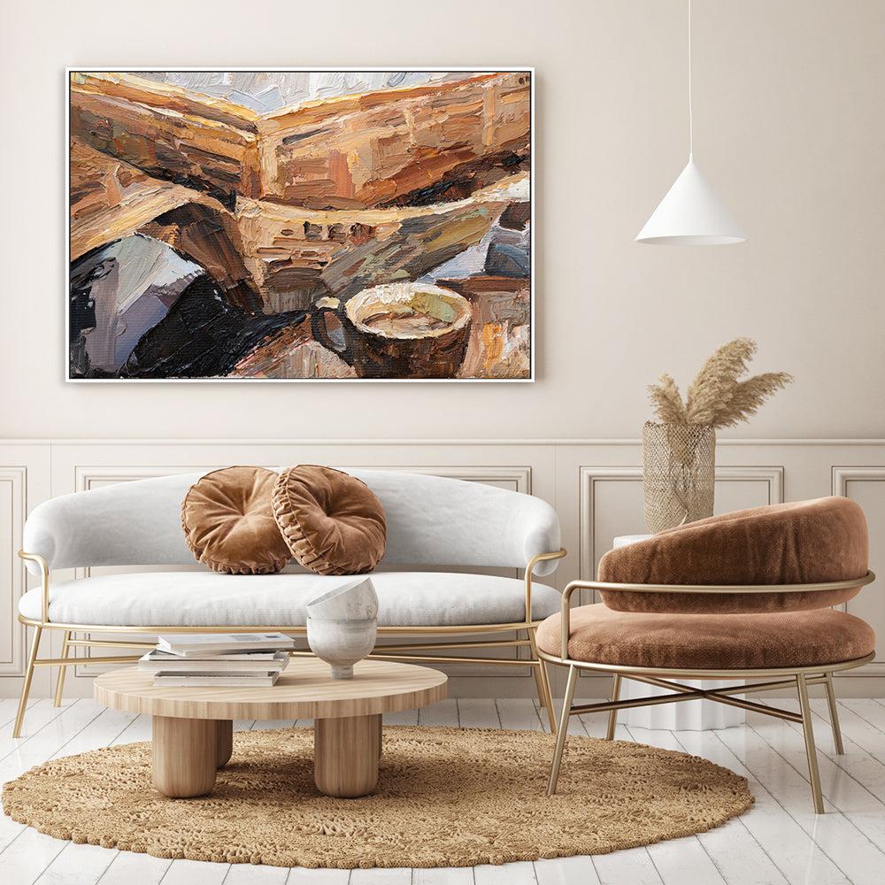 The Morning News , Hand-painted Canvas - Image 8