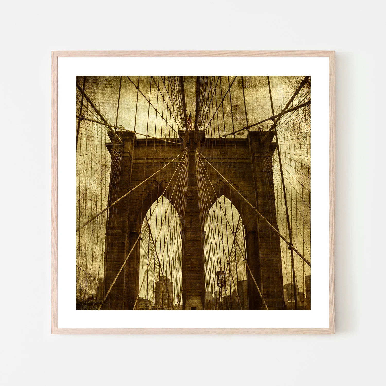 The Ropes and Architecture of The Brooklyn Bridge in NYC, Industrial Spiders - Image 7