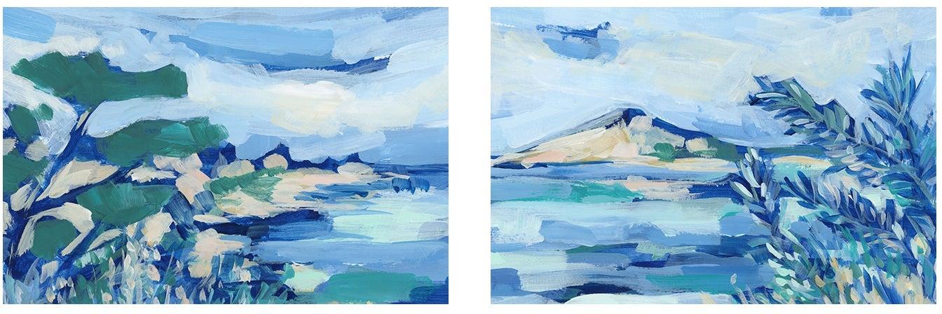 The Summer Retreat , Style A & B, Set Of 2