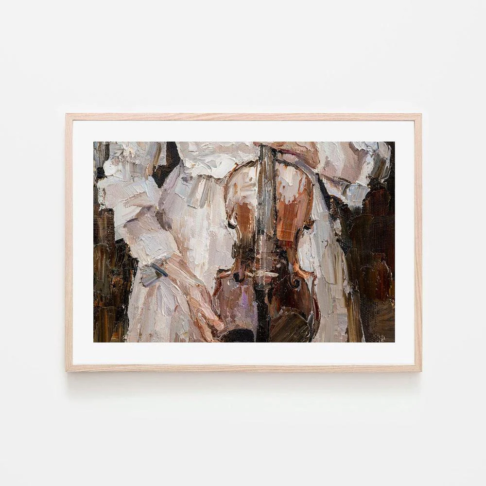 The Violinist , Hand-painted Canvas - Image 6