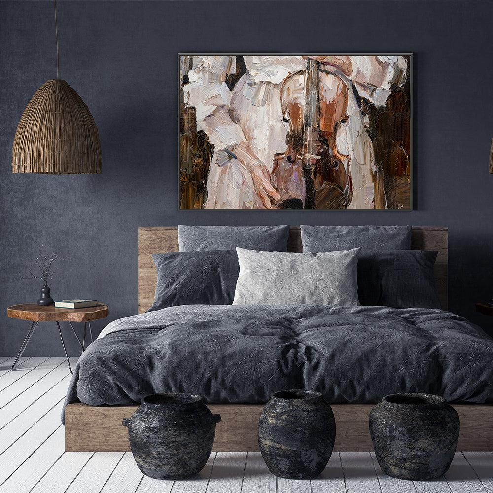 The Violinist , Hand-painted Canvas - Image 7