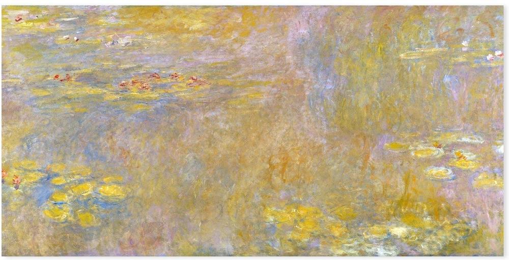 The water lily pond , By Monet