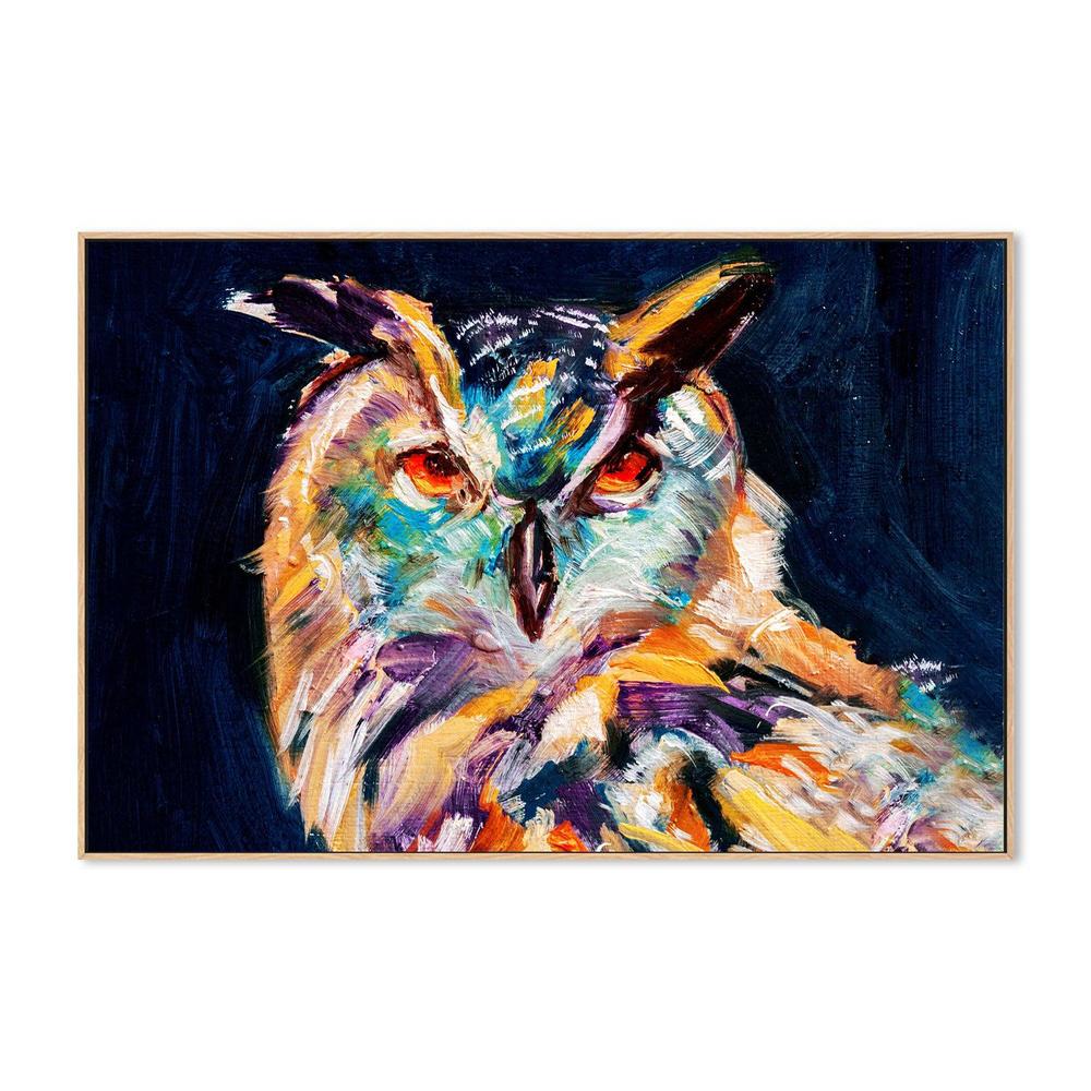 The Wise Owl , Hand-painted Canvas - Image 5