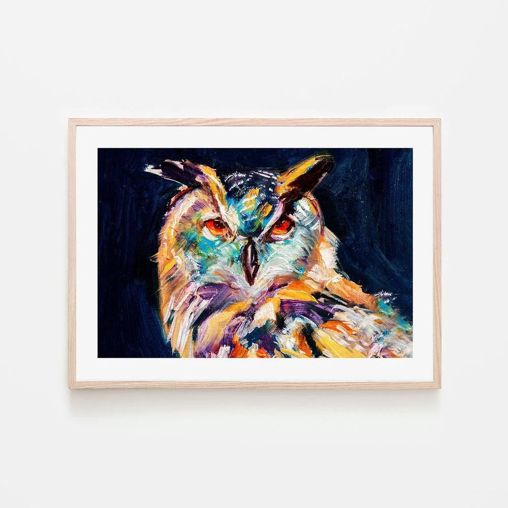 The Wise Owl , Hand-painted Canvas - Image 6