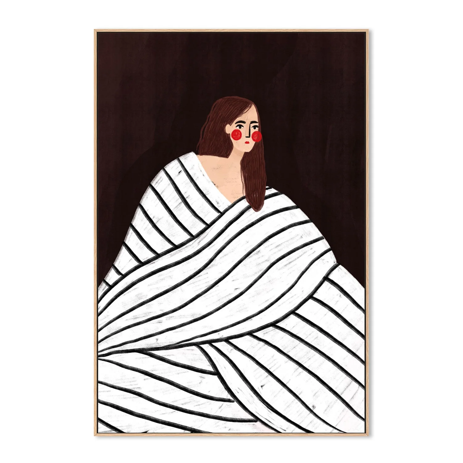 The Woman With Black and White Stripes - Image 4