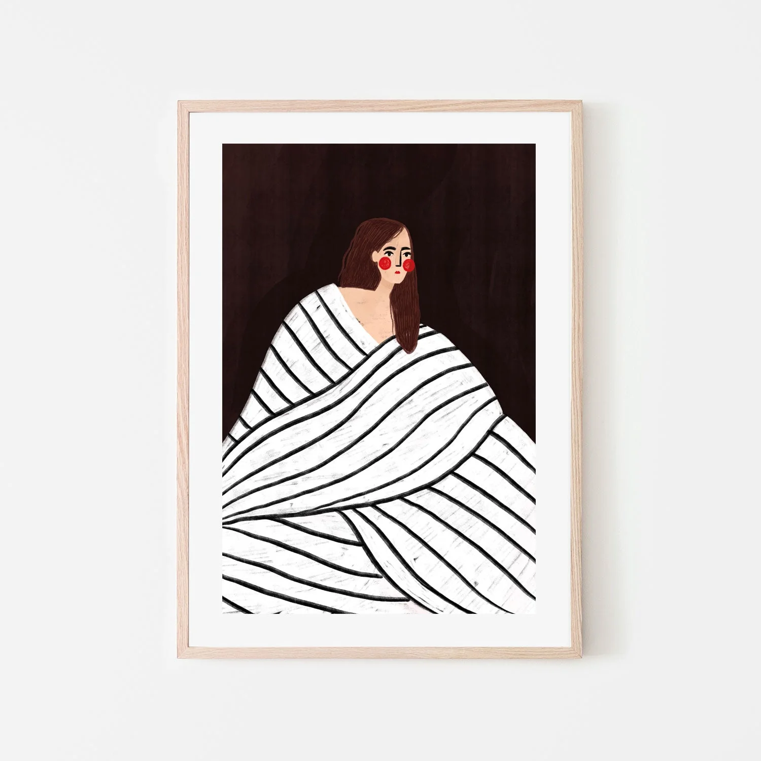 The Woman With Black and White Stripes - Image 6