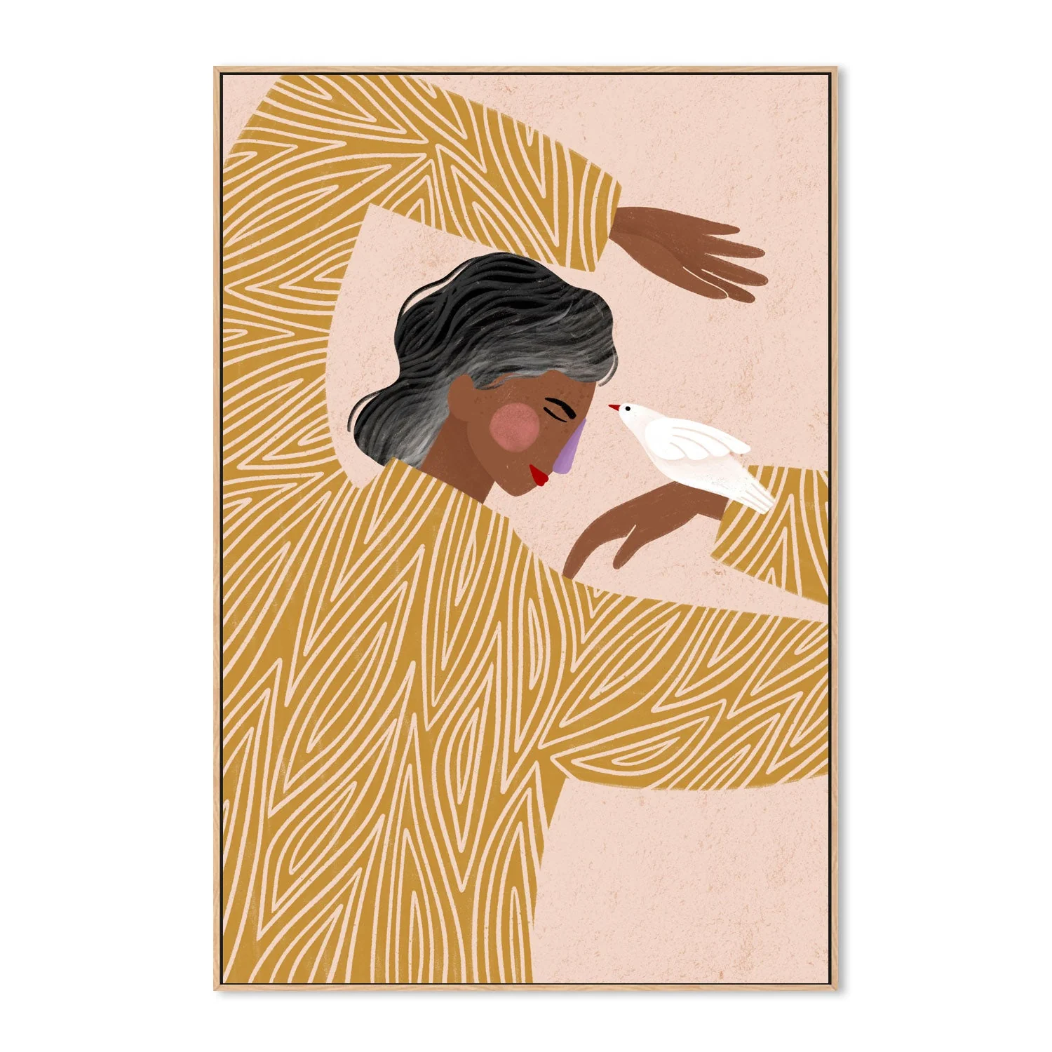 The Woman With The Bird - Image 4