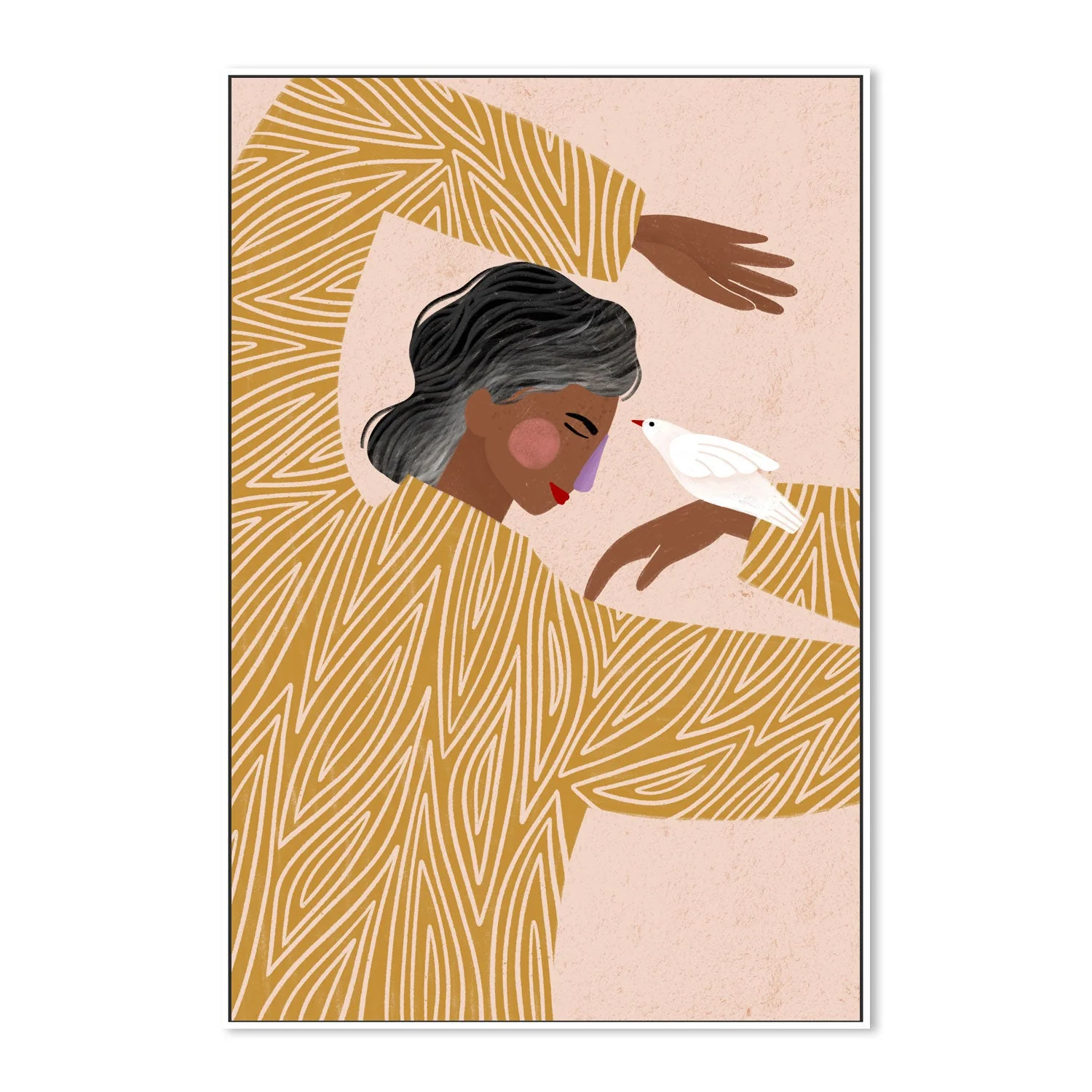 The Woman With The Bird - Image 5