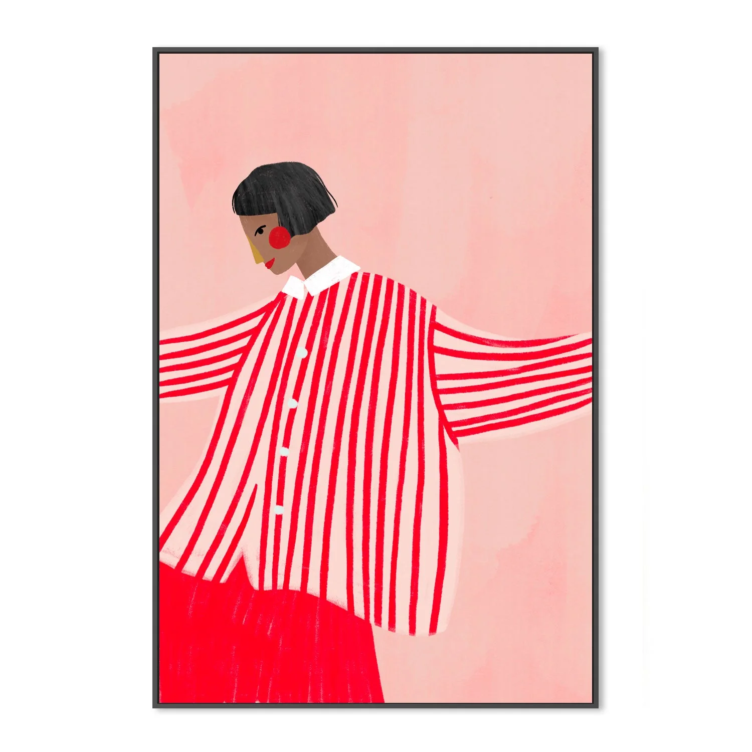 The Woman With The Red Stripes - Image 3