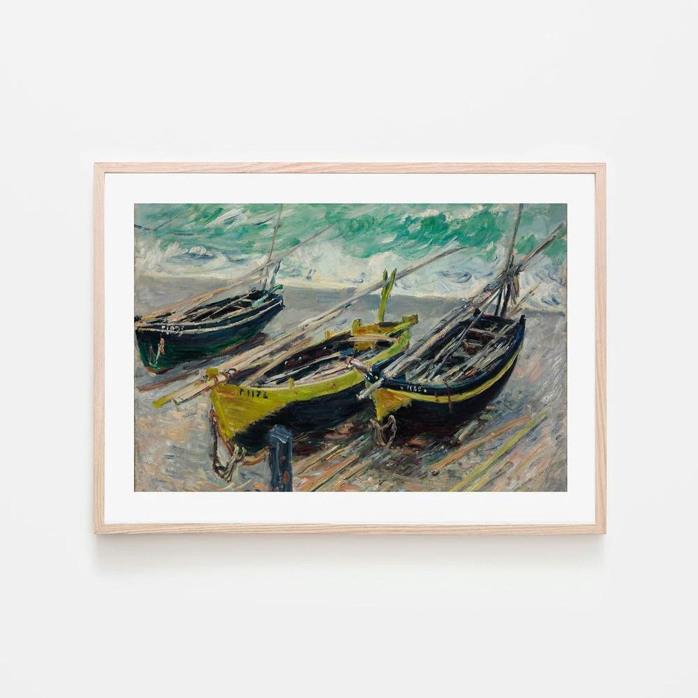 Three Fishing Boats 1886 , By Monet - Image 4