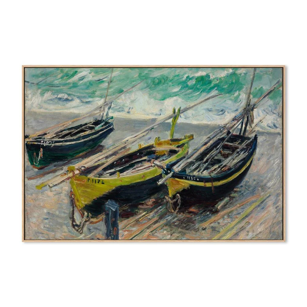Three Fishing Boats 1886 , By Monet - Image 5
