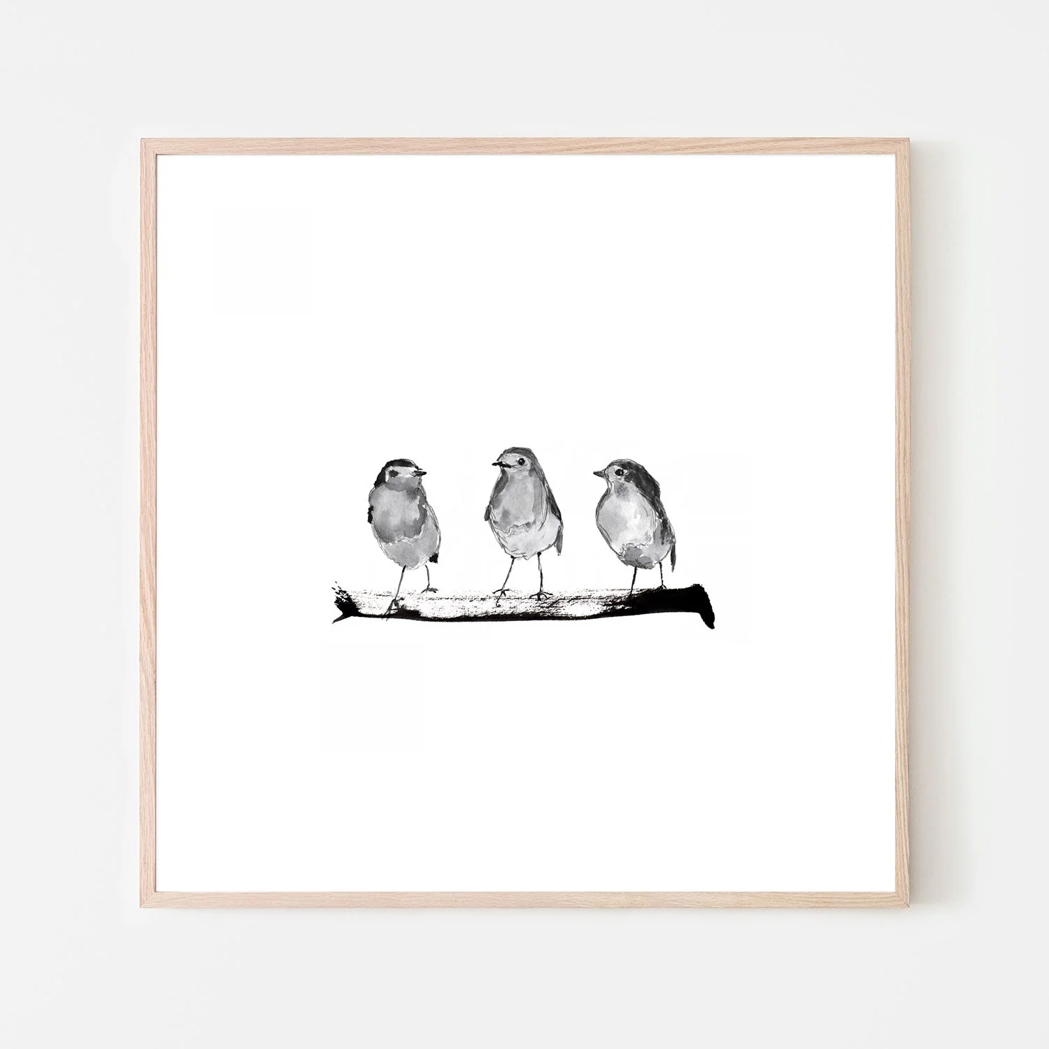 Three Robins On A Branch - Image 6