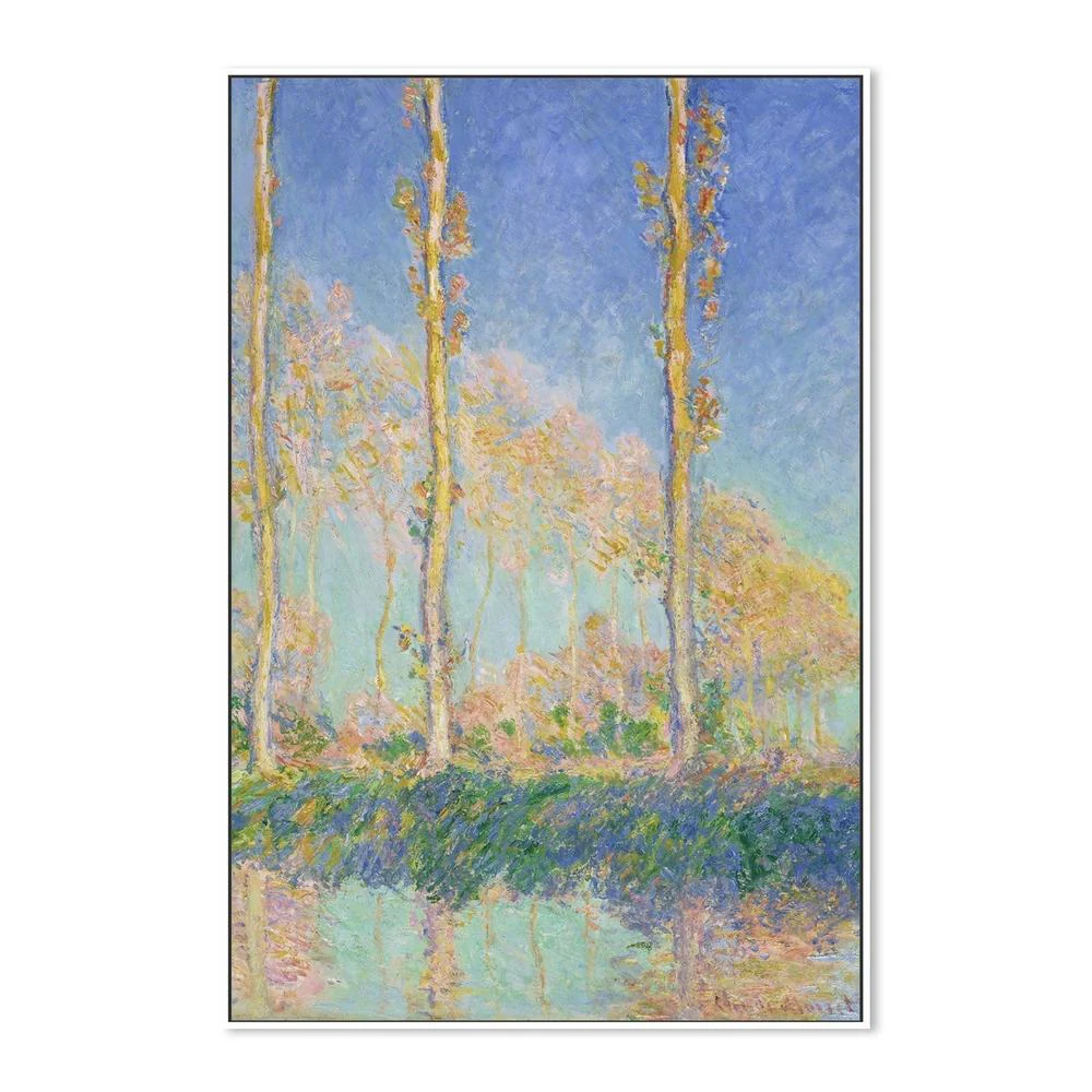 Three Trees Autumn Pink Effect 1891 , By Monet - Image 5