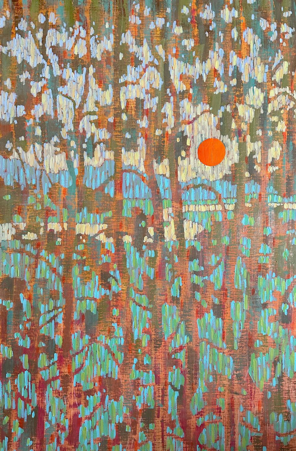Through the Pine Branches - Original Painting by Ekaterina Prisich - Image 2