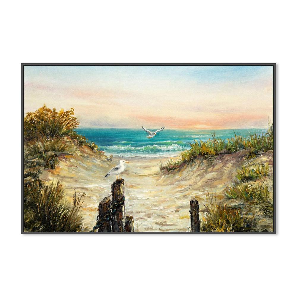 To The Ocean  , Hand-painted Canvas - Image 3