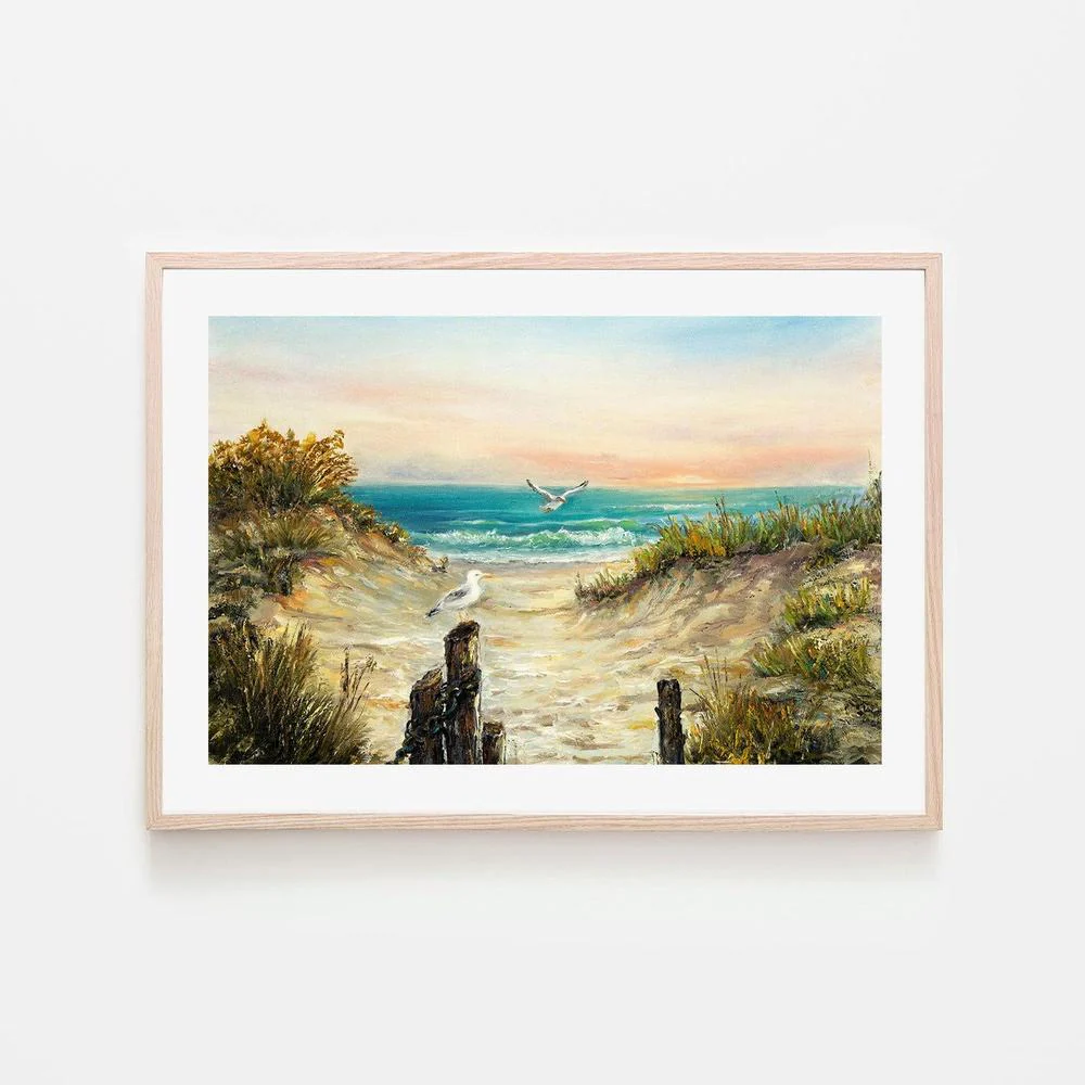 To The Ocean  , Hand-painted Canvas - Image 6