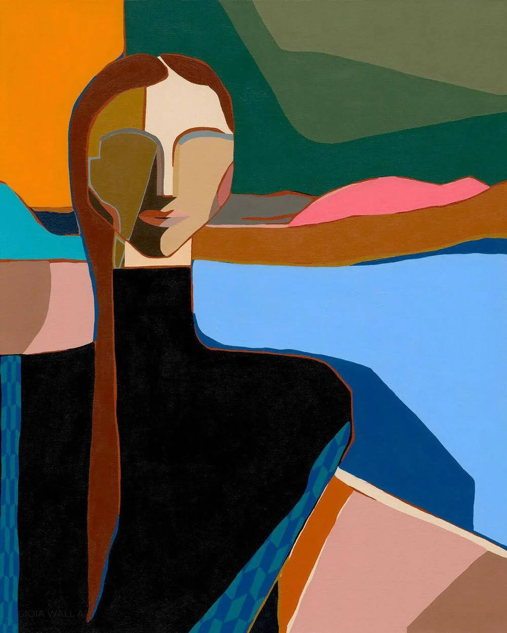 Toss of the Coin, Acrylic on Canvas, 61x76cm, by Gina Ward , Original Artwork