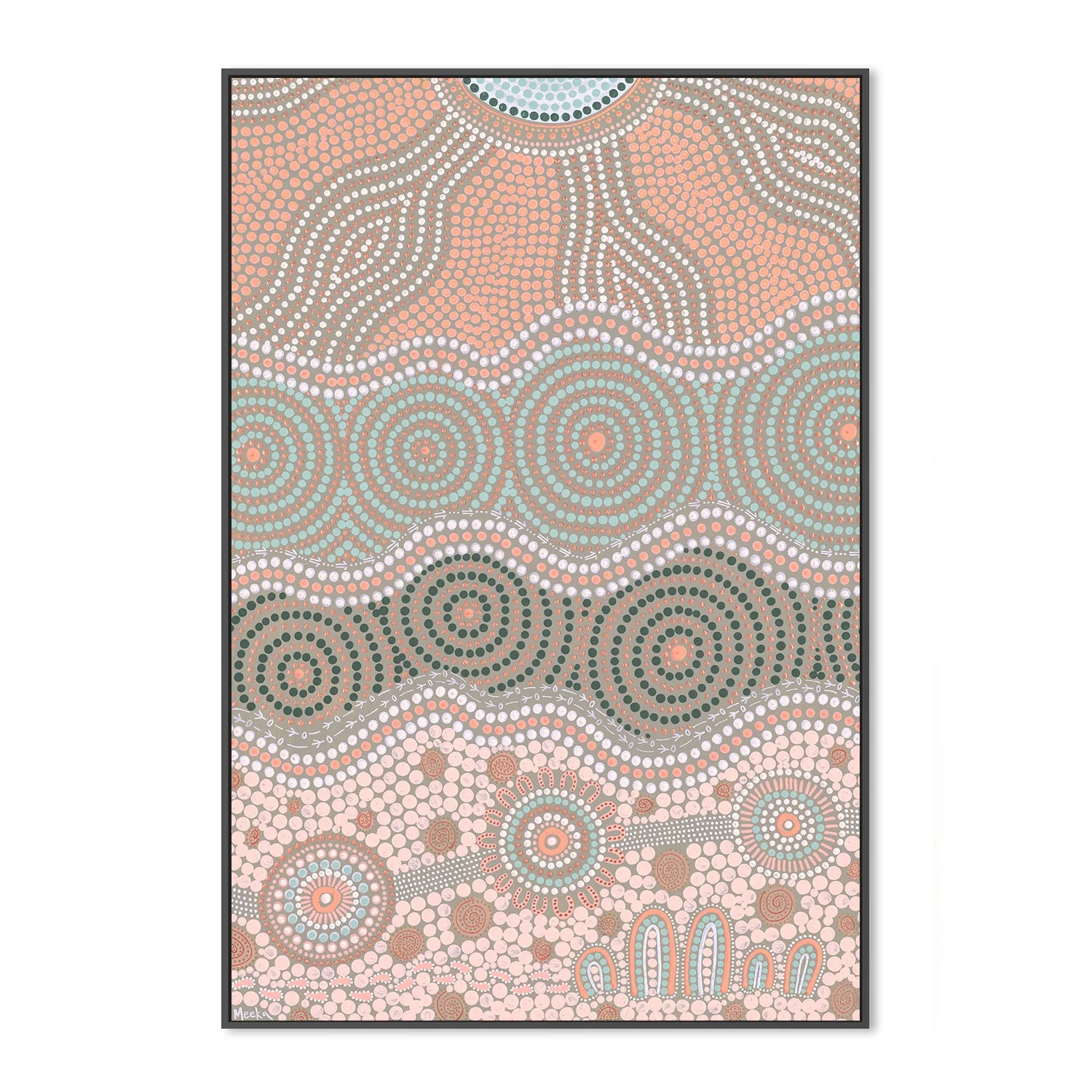 Travelling Our Land, Peach And Green - Image 3