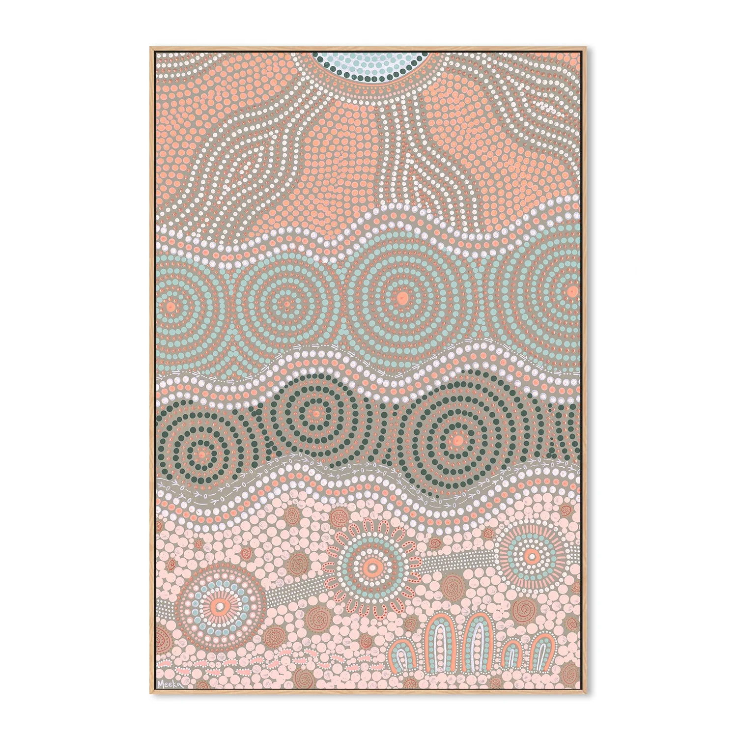 Travelling Our Land, Peach And Green - Image 4