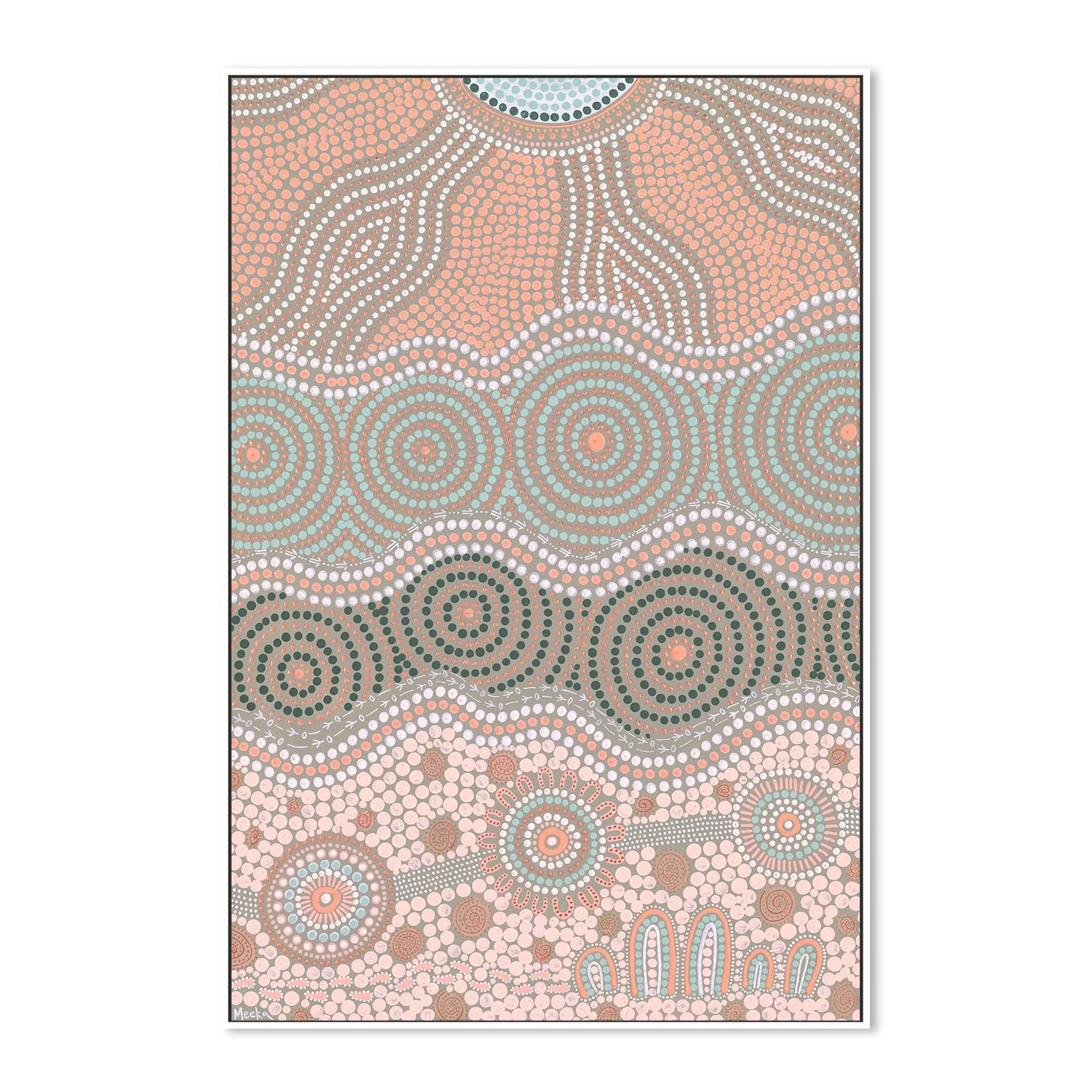 Travelling Our Land, Peach And Green - Image 5