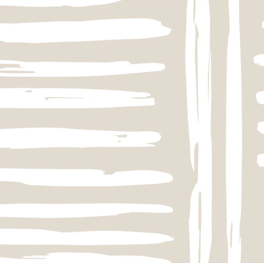 Tribal Beige And White Abstract  Wallpaper - Image 3